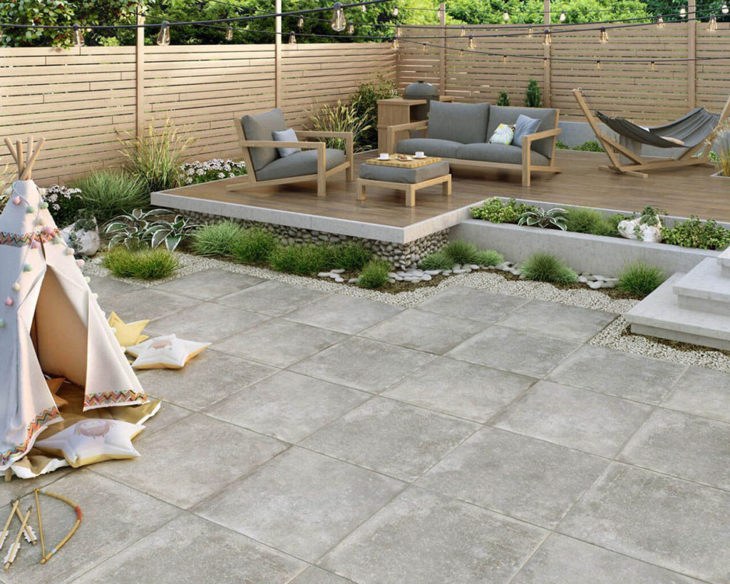 JK Outdoor Tapa Grey 60x60x2cm keramische terrastegel